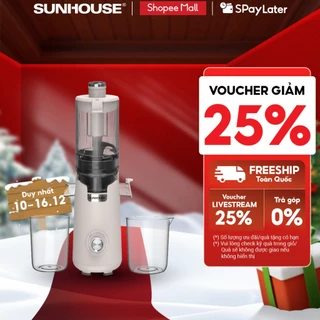 Máy ép chậm làm kem SUNHOUSE SHD5504 - Công suất lớn 200W ép khỏe, kiệt bã - Ống tiếp dẫn to ép cả quả - Dễ vệ sinh