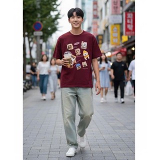 Áo thun Stee Cổ tròn PET GALAXY Localbrand ICVCVNI Unisex Cotton