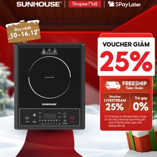Bếp từ đơn Sunhouse SHD6154 - Công suất 2000W - 8 chế độ nấu - 10 mức nhiệt - Chế độ hẹn giờ - Bảo hành 12 tháng