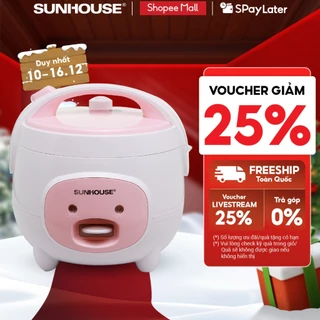 Nồi cơm điện mini SUNHOUSE 1.2L SHD8217W