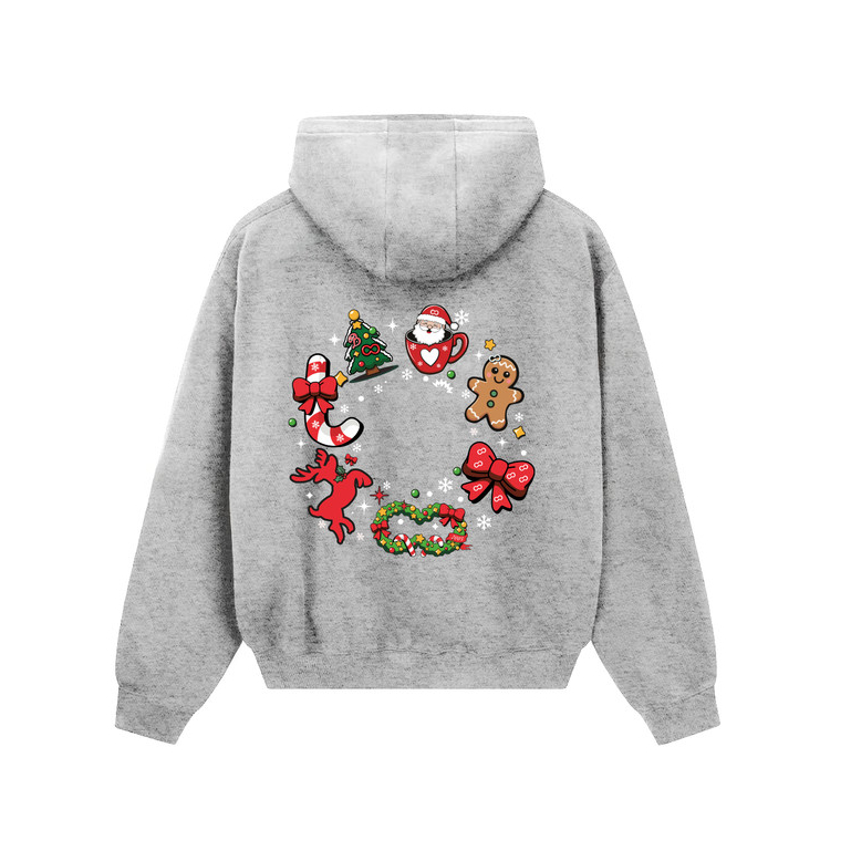 [BST GIÁNG SINH] Áo Nỉ Mũ BOO Overfit Unisex In Họa Tiết Sáng Tạo Chất Liệu Dày Dặn, Cao Cấp Giữ Nhiệt Tốt