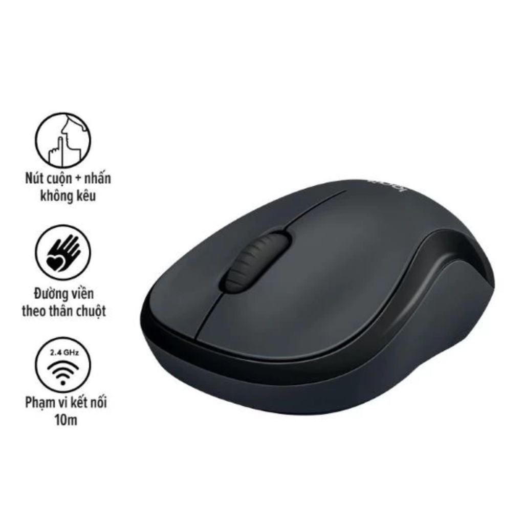 ``Chuột Không Dây M220 Hồng Silent Click - Giải Pháp Im Lặng Cho Laptop, Bảo Hành 12 Tháng