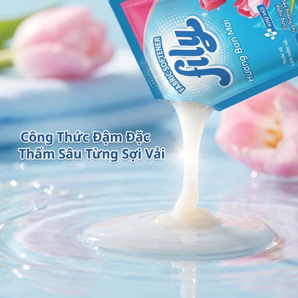 HÀNG TẶNG - Gói Nước Xả Vải Fily Hương Nước Hoa 20ML, Gói Xả Vải Đậm Đặc Lưu Hương 48h Làm Mềm Vải