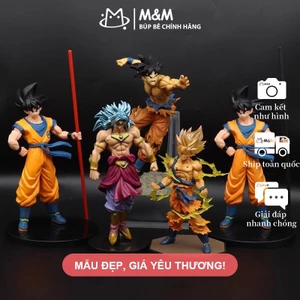 Figure Songoku - Siêu Xay Da - Gogeta - Vegito - Trunks - Bản Chiến Tổn - Mô Hình Comic Anime