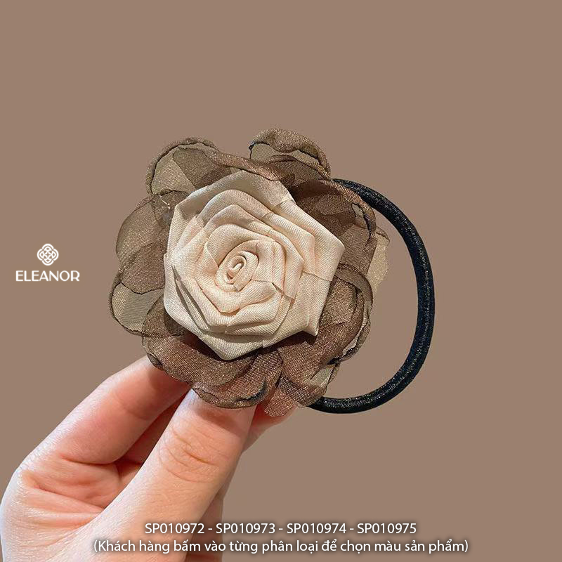 Dây buộc tóc nữ Eleanor Accessories hình hoa hồng phụ kiện tóc đồ cột tóc 10972