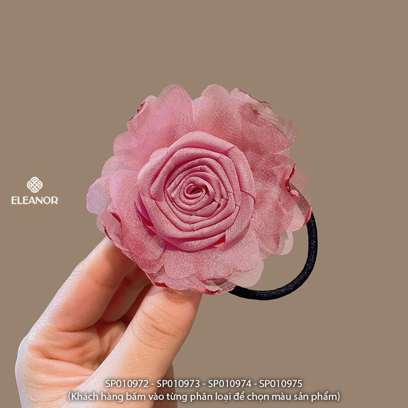 Dây buộc tóc nữ Eleanor Accessories hình hoa hồng phụ kiện tóc đồ cột tóc 10972
