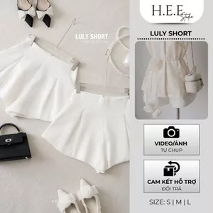 H.E.E - Quần short nữ Luly chất tafta thiết kế xếp ly nhẹ hai bên sang chảnh, form chuẩn