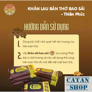 Khăn Giấy Uớt Lau Bàn Thờ Hương Trầm Tự Nhiên Thiên Phúc Ngũ Vị Tâm Linh Tứ Quý Thanh Tịnh