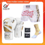 Combo Võ Thuật Cơ Bản – Găng Boxing BN Thường + Quần Muay + Băng Đa + Tất bảo vệ khớp cổ chân — ảnh 6