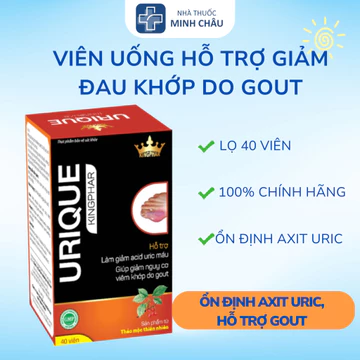 Viên Uống Urique Kingphar 40 Viên- Hỗ Trợ Giảm Axit Uric, Đau Khớp Do Gout