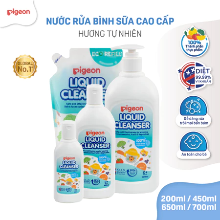 Nước rửa bình sữa cho bé Pigeon