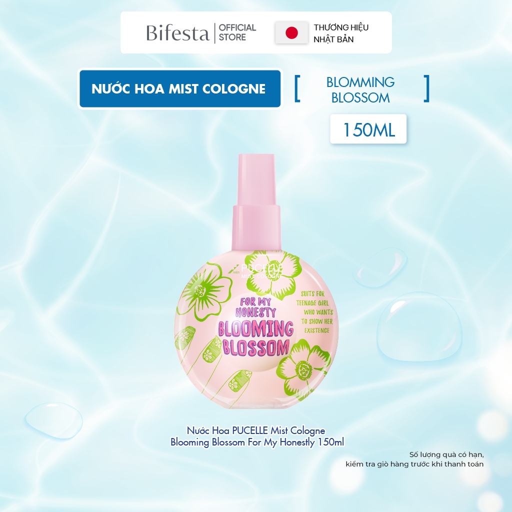 Nước Hoa dạng xịt PUCELLE Mist Cologne Blooming Blossom For My Honesty 150ml