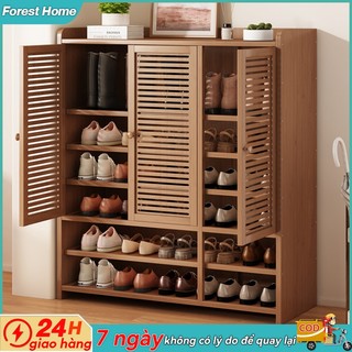【Bảo hành trọn đời】Tủ giày  tre cửa lá   thông thoáng chống bụi  lớn thoáng khí tiết  lớn thoáng khí