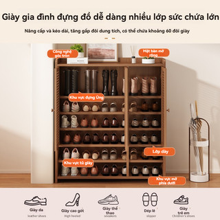 thông thoáng chống bụi tủ giày 2 3 4 cửa nhiều tầng Giá để giày dung lượng  tiết kiệm không gian