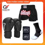 Combo Võ Thuật Cơ Bản – Găng Boxing BN 8.0 + Quần Muay + Băng Đa + Tất bảo vệ khớp cổ chân — ảnh 1
