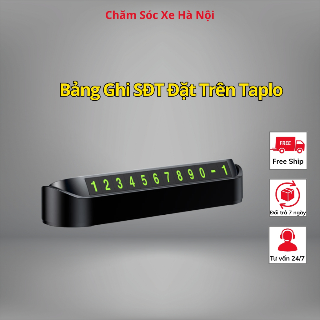 Bảng số điện thoại ô tô, bảng ghi số điện thoại ô tô gắn trên taplo