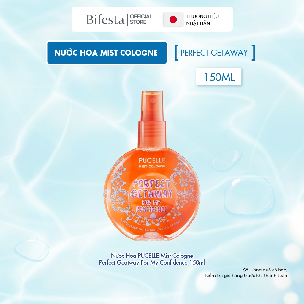 Nước Hoa PUCELLE Mist Cologne Perfect Getaway For My Confidence 150ml