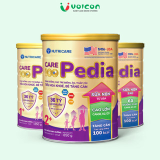 Sữa dinh dưỡng Nutricare Care 100 Pedia chính hãng, hỗ trợ tăng trưởng, tiêu hóa và đề kháng