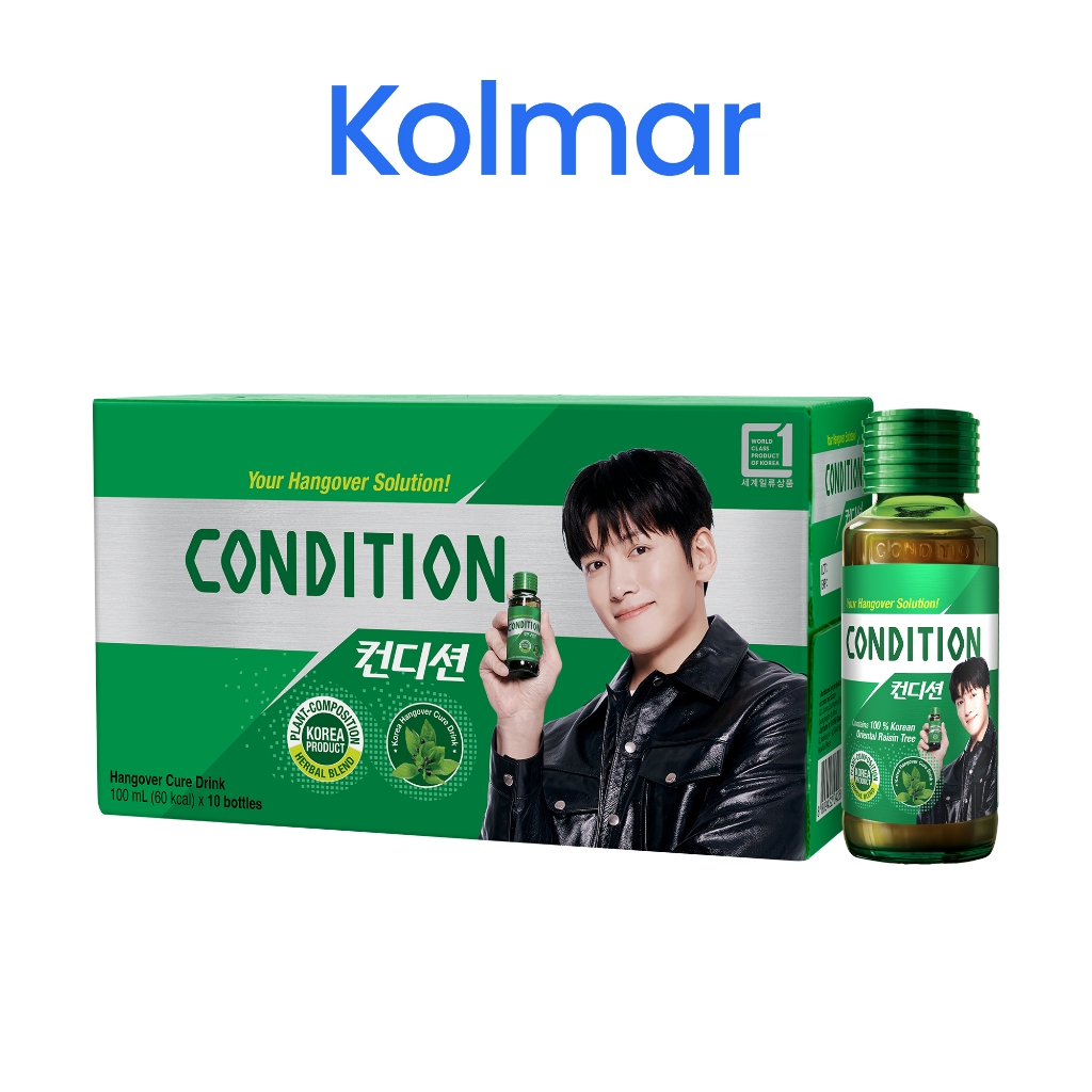 Nước Giải Rượu CONDITION Hỗ Trợ Giải Độc Gan, Hạn Chế Tác Hại Do Rượu Bia Gây Hại Cho Gan - TPBVSK (100ml x 10 chai)