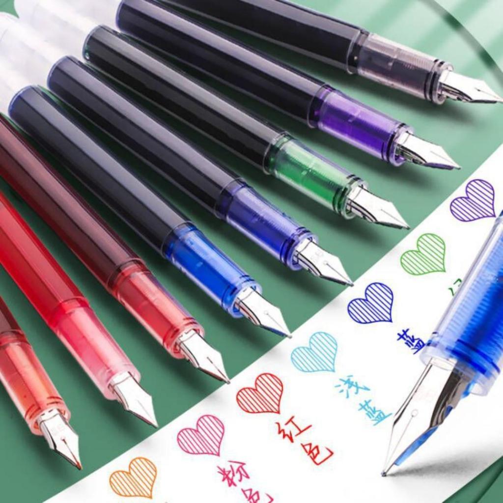 ( Mẫu Mới ) Bút Máy Gel FP33 - Mực Có Sẵn, Viết Êm Trơn, Ngòi EF 0.38mm Dùng Cho Học Sinh Tiểu Học & Văn Phòng.