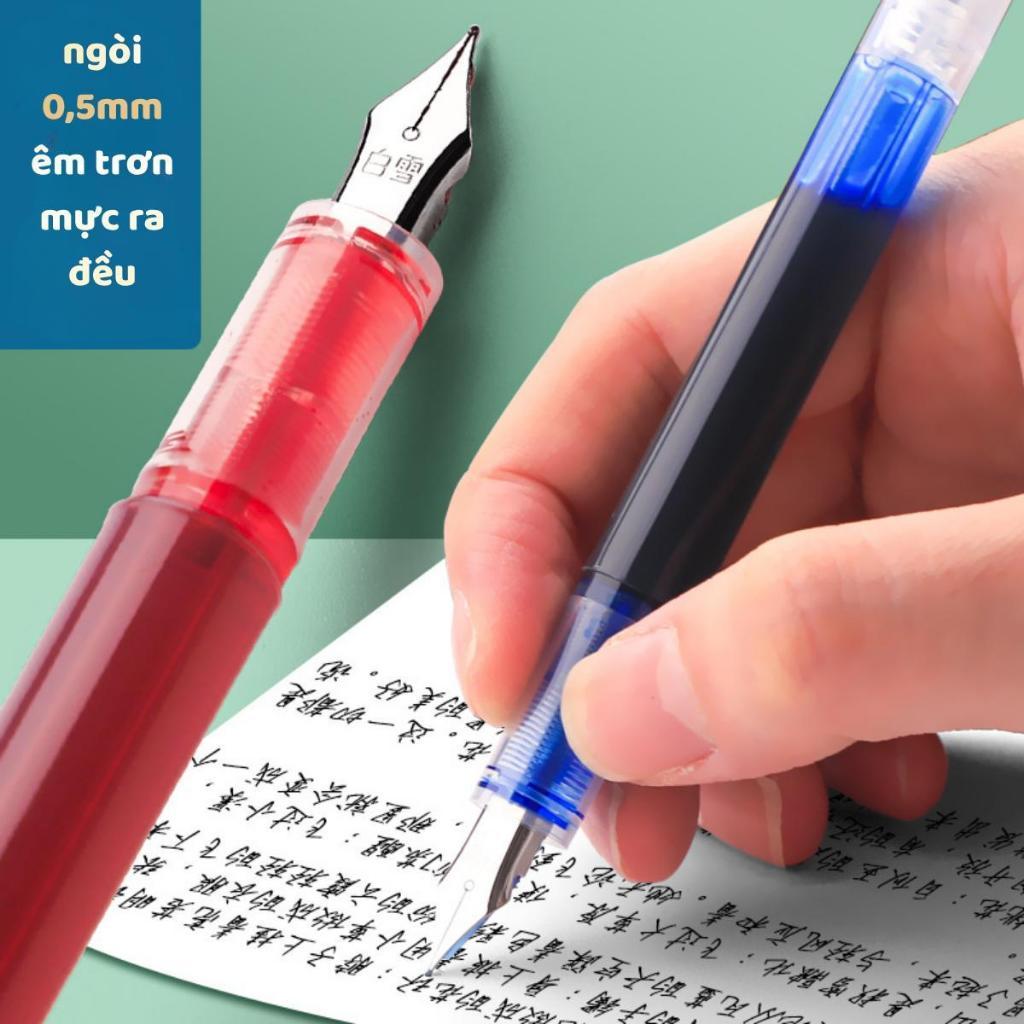 ( Mẫu Mới ) Bút Máy Gel FP33 - Mực Có Sẵn, Viết Êm Trơn, Ngòi EF 0.38mm Dùng Cho Học Sinh Tiểu Học & Văn Phòng.