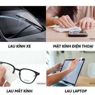Combo 3 [Mẫu mới] Hộp 100 khăn lau kính, lau điện thoại, thiết bị điện tử chống mờ kính, chống đọng hơi nước