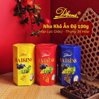 NHO KHÔ ẤN ĐỘ DBENT 2026 QUÀ TẾT SANG TRỌNG – HỘP VUÔNG CAO CẤP 100G