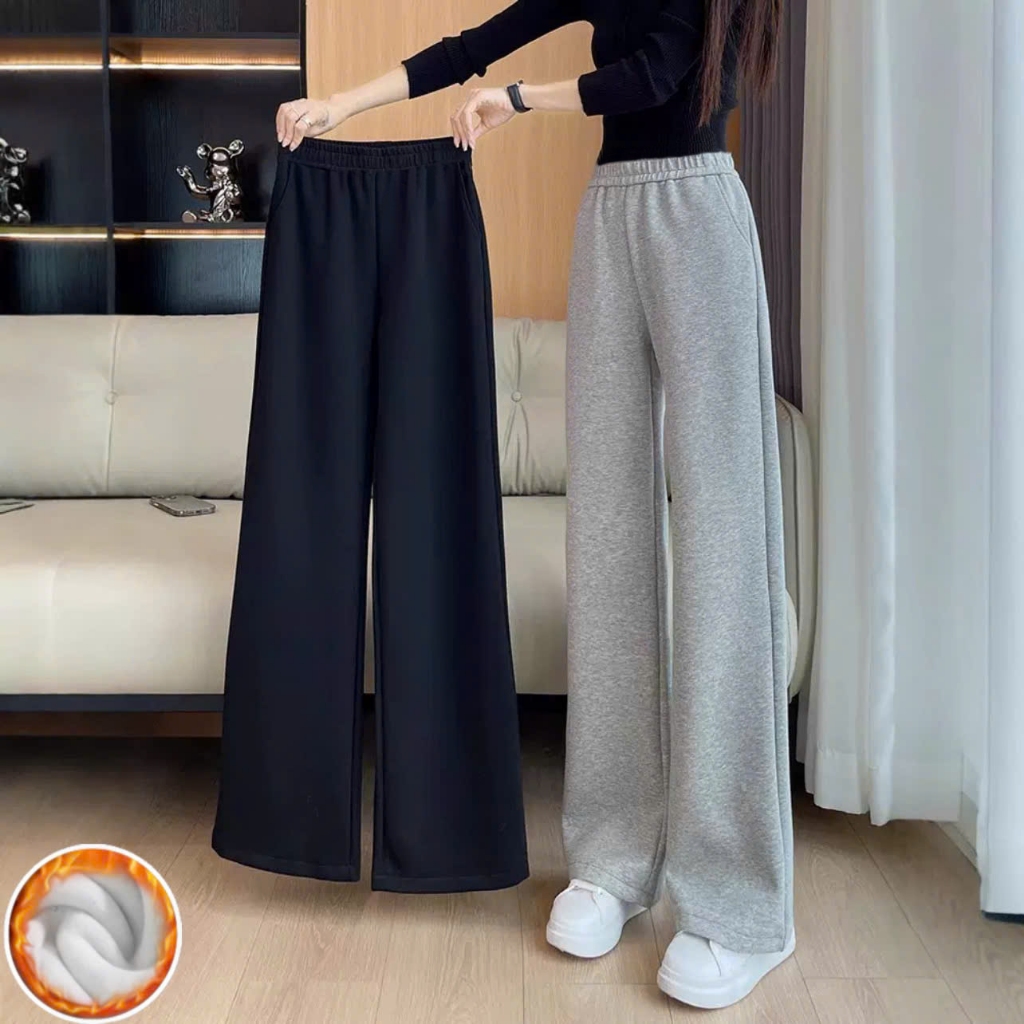 Quần nỉ nhung suông cho bé gái size đại BEESHOP D25099