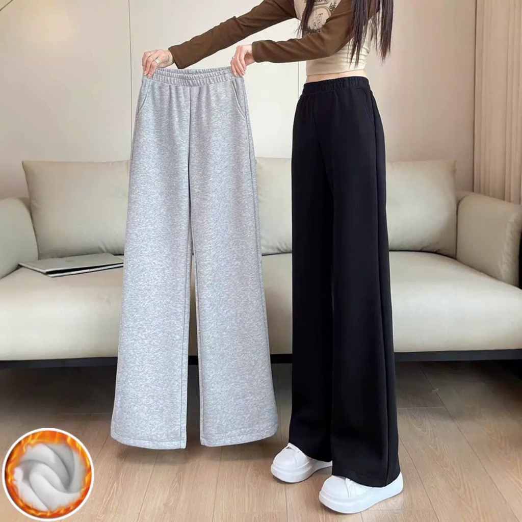 Quần nỉ nhung suông cho bé gái size đại BEESHOP D25099
