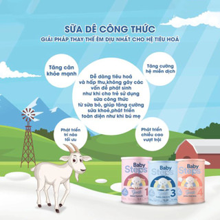 Sữa Dê Baby Steps Giúp Bé Phát Triển Trí Não, Tăng Cường Hệ Miễn Dịch, Tăng Chiều Cao, Dễ Tiêu Hóa
