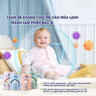 Sữa Dê Baby Steps Giúp Bé Phát Triển Trí Não, Tăng Cường Hệ Miễn Dịch, Tăng Chiều Cao, Dễ Tiêu Hóa
