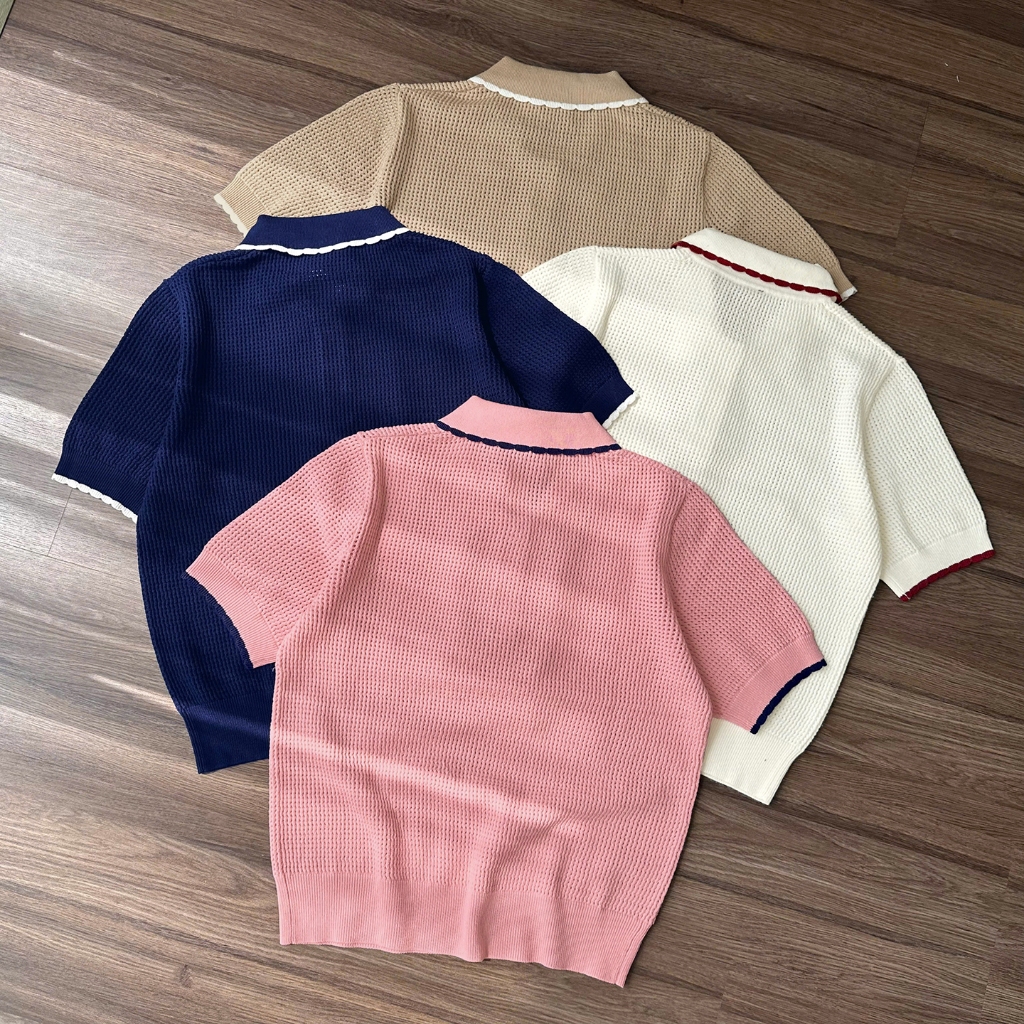 Áo Len Mirage Viền Cổ Local Brand Chất Len Mongtoghi Mềm Mịn Thoáng Mát.