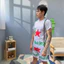 Bộ quần áo thể thao nam,nữ Sét bộ hè Họa Tiết KẸN BẠC hot trend UNISEX Kl1