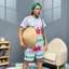 Bộ quần áo thể thao nam,nữ Sét bộ hè Họa Tiết KẸN BẠC hot trend UNISEX Kl1