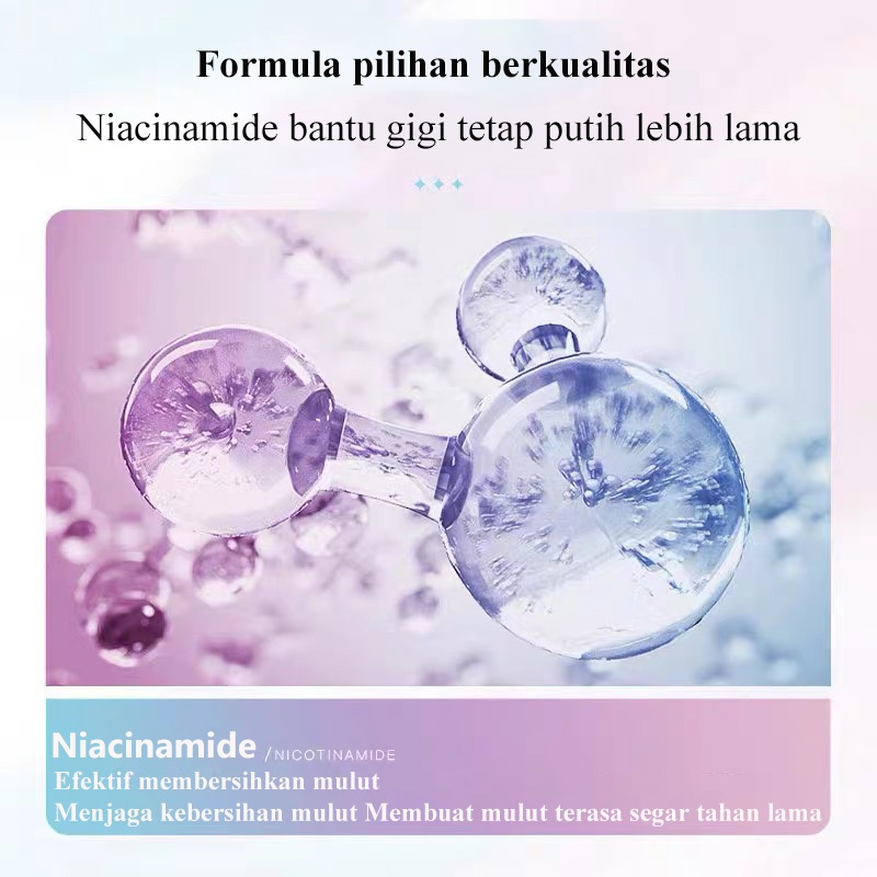 kem đánh răng Kem đánh răng trắng Niacinamide Loại bỏ vết bẩn Làm sạch Chăm sóc răng miệng 100g