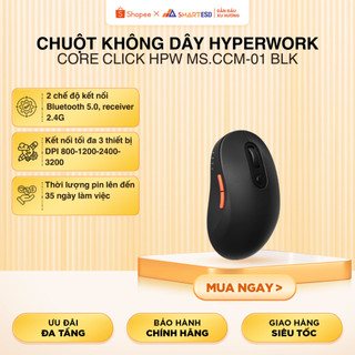 Chuột không dây HyperWork Core Click HPW MS.CCM-01 BLK | Bảo hành 12 tháng