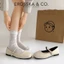 - Giày búp bê nữ hottrend balletcore đế bệt màu đen cao 1cm- EL109