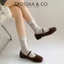 - Giày búp bê nữ hottrend balletcore đế bệt màu đen cao 1cm- EL109
