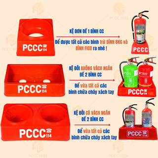 Kệ nhựa để đựng và kê để các loại bình cc siêu bền, chống rỉ-Riêng kệ đơn ko vừa bình 8kg và FICO