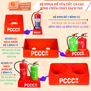 Kệ nhựa để đựng và kê để các loại bình cc siêu bền, chống rỉ-Riêng kệ đơn ko vừa bình 8kg và FICO