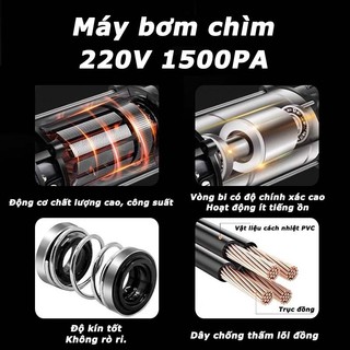 SUBOGDG 100W Đáy Hút Bơm 8000L/H Lưu Lượng Tiếng Ồn Thấp Không Chổi Than Máy Bơm Nước Cho Bể Cá Cá Ao Đài Phun Nước