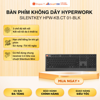 Bàn phím không dây HyperWork Core Type  HPW-KB.CT 01-BLK | Bảo hành 12 tháng