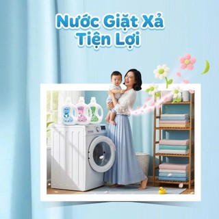 Nước Giặt Xả Cho Bé Sachi Organic Thơm Dịu Nhẹ, Giữ Vải Bền Màu, An Toàn Cho Bé Yêu 2KG 3 Mùi Hương