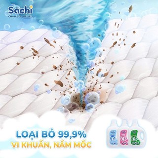 Nước Giặt Xả Cho Bé Sachi Organic Thơm Dịu Nhẹ, Giữ Vải Bền Màu, An Toàn Cho Bé Yêu 2KG 3 Mùi Hương