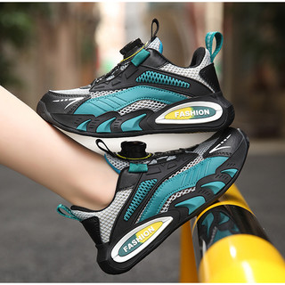 Sz 26-39 Form nhỏ Giày Thể Thao Siêu Nhẹ Đế Cao Cấp Khóa Xoay Cho Bé Trai Từ 4 Tuổi K241