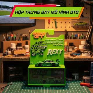 Hộp trưng bày [không gồm xe] mô hình xe hơi MINI GT Pórsche 911 #713 - phụ kiện hộp đơn trưng bày lắp ráp mô hình