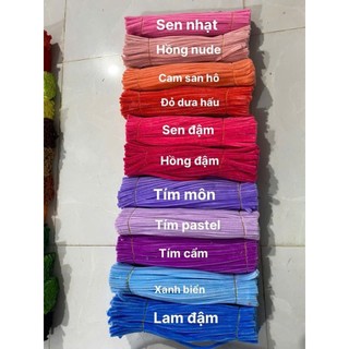 [HỎA TỐC HCM] Kẽm Nhung Loại 1 Dày Đẹp Làm Hoa, Làm Đồ Handmade Kẽm nhung chất lượng cao nhiều màu ANGIHOME