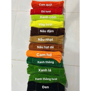 [HỎA TỐC HCM] Kẽm Nhung Loại 1 Dày Đẹp Làm Hoa, Làm Đồ Handmade Kẽm nhung chất lượng cao nhiều màu ANGIHOME