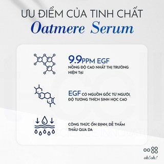 Serum Phục Hồi, Tái Tạo Da Chuyên Sâu oh!oh! Oatmere Serum 25ml