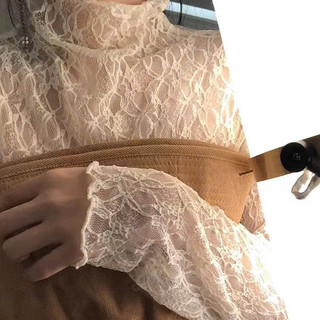 Áo ren 1 lớp mỏng hoa nổi phối đồ thời trang Trend xinh xắn